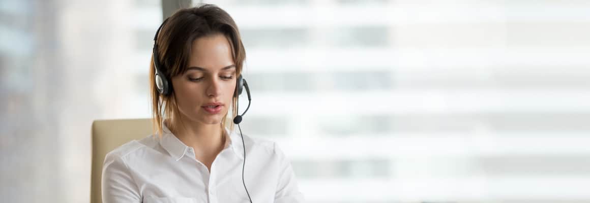 Virtual receptionist taking calls