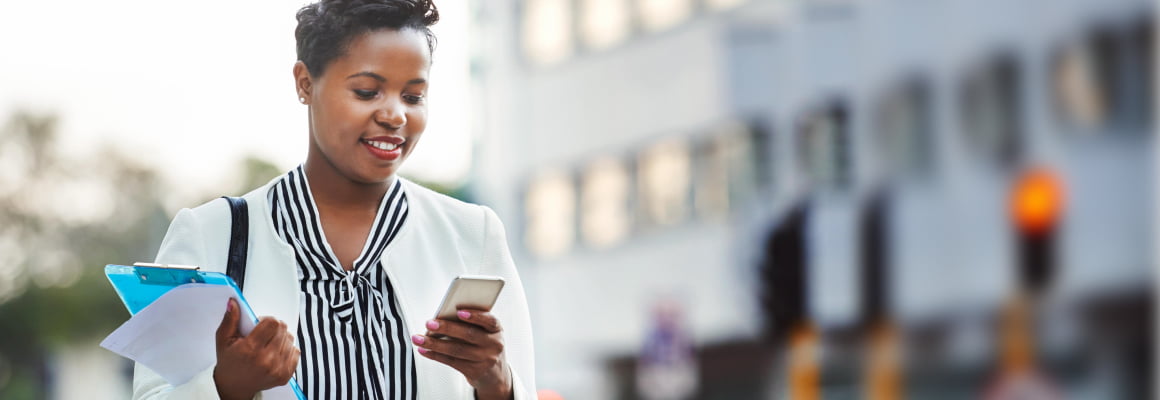 Women using LEX mobile app