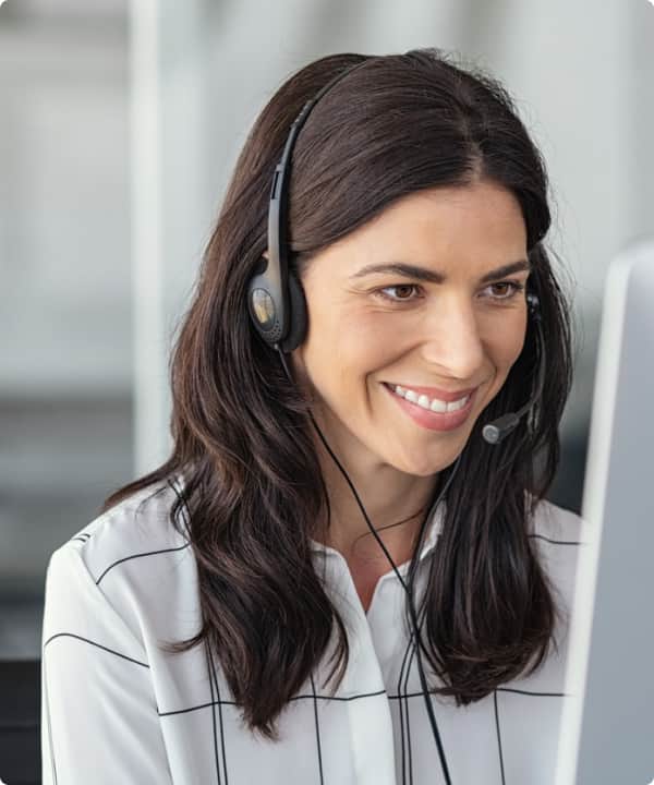 Female lawyer with phone