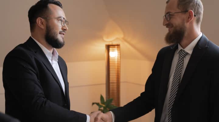 Person writing on a lawyer desk